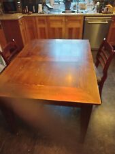 4-6 seater extending dining table with 2 matching chairs