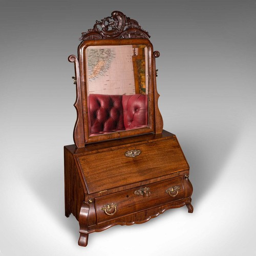 Antique bureau mirror - antique,