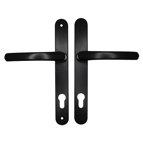 Upvc door handle double - handle, glazed