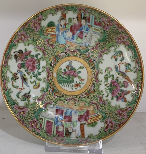 19th chinese rose medallion - c,