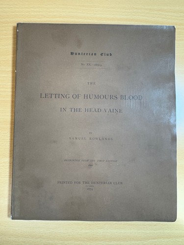 The letting humours blood - letting, of
