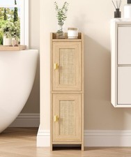 Rattan Small Bathroom Cabinet