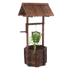 Wooden Wishing Well Hanging