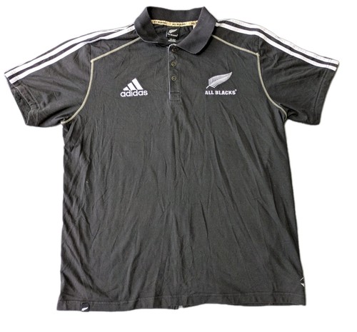 Adidas all blacks rugby polo - all,