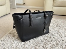 Michael Kors Black Leather Tote Bag