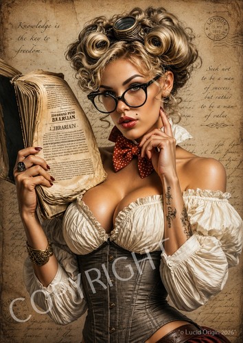 Photo pin librarian - a4, pin-up