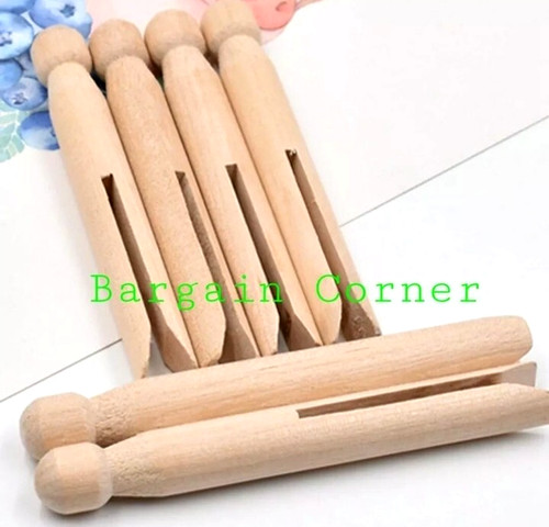 Wooden dolly pegs - wooden,