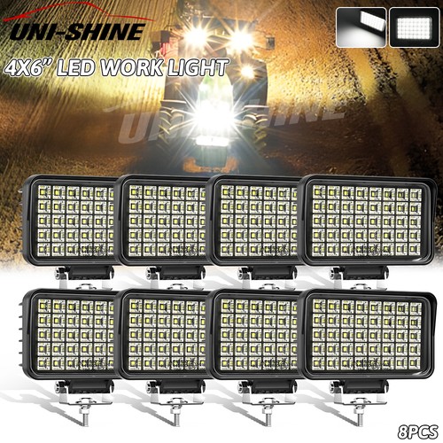 8pcs 4x6 led lights bar - 4x6",