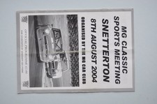 MG CAR CLUB 4X PROGRAMMES 2001, 2002 & 2004