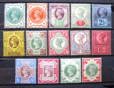 GB QV 1887  Mint  MLH Jubilee Set 14 Stamps  SG197-214
