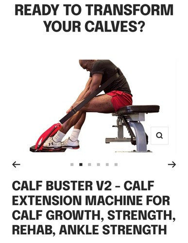 Calf muscle excercise machine