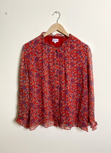 Brora silk button - button, blouse