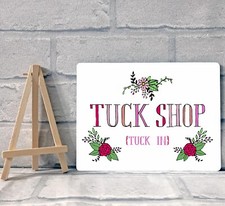 A5 Metal Tuck Shop Sweet Cart Jar Candy Buffet Stall Table Sign Wedding Party