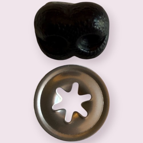 Safety nose teddy - teddy, 15mm
