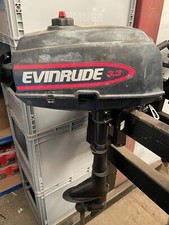 3.3HP EVINRUDE SHORT SHAFT 2 Stroke Tiller Control 13Kg Outboard