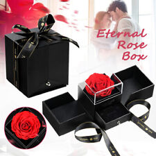Preserved Real Rose Eternal Rose Box Handmade Rose Gift Box Jewellery Gift Boxes