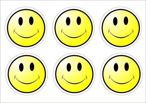 Pack smiley face stickers - pack,