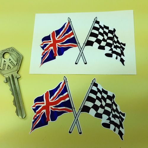 Crossed union jack - crossed, chequered