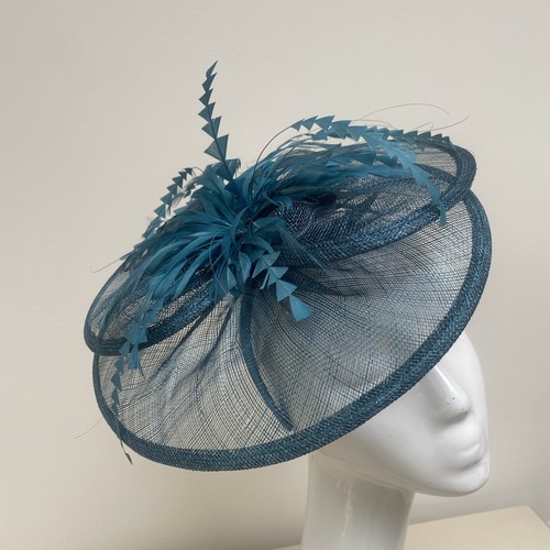 New teal fascinator - ,