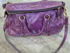vintage Miu Miu Purple Leather