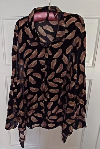 Woman velvet blouse - velvet,