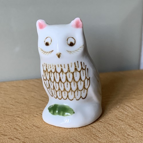 Owl vintage porcelain - owl,
