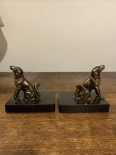 Pair Of Brass/Gold Plated Dog Ends