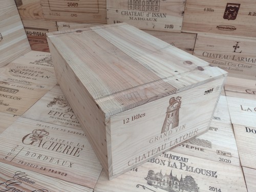 Wooden wine box - wooden, crate