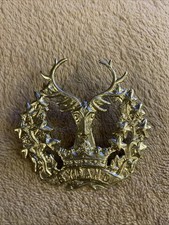 Gordon Highlanders Scottish Regiment Bydand Cap Badge - B3