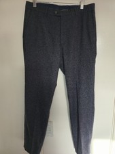 Oscar Jacobson Navy Wool Denz