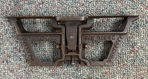 1901 maple leaf saw gauge - 1901,