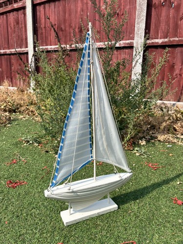 Wooden decorative sailboat - decorative,