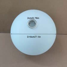 White Globe G9 Glass Shade Replacement with Thread for G9 Lamp Screw Cover
