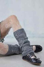 Urban Outfitters Leg Warmers Grey Distressed Knit ? NEW