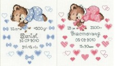 Riolis Cross Stitch Kit - Baby Boy or Girl Sampler, Birth