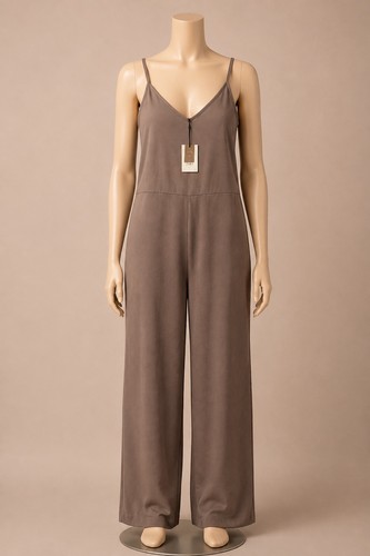 Woman wide leg jumpsuit - leg,