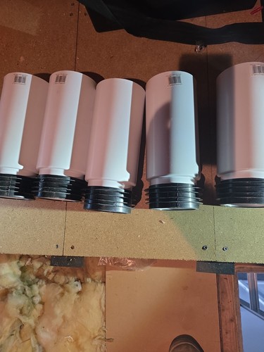 Straight pan connector - 5x,