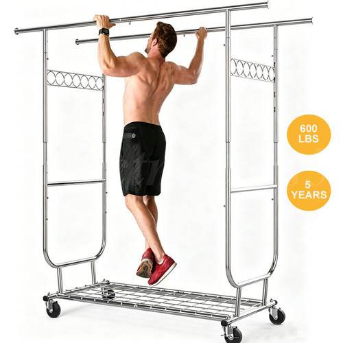 Rolling garment rack heavy - rolling,
