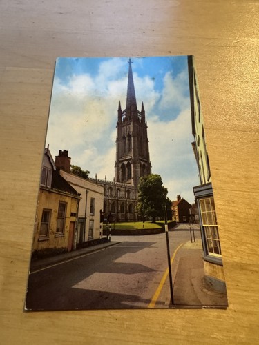 Postcard louth church near - church,