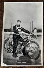 JIMMY  GRANT   WOLVERHAMPTON  WASPS    SPEEDWAY   PHOTO  POSTCARD