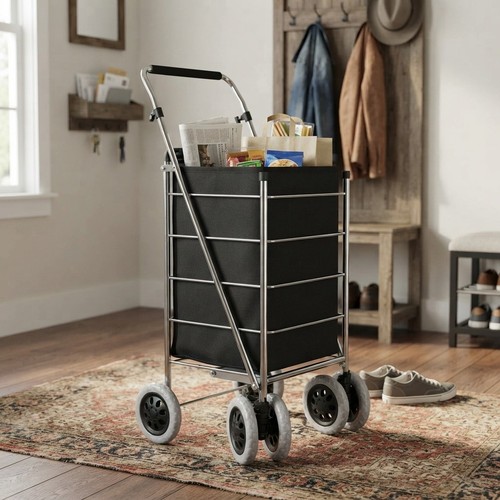 Foldable wheel shopping - foldable, 6-wheel