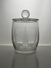 STUART CRYSTAL Jam Preserve Pot Jar | Woodchester Spot | Art Deco | Ludwig Kny
