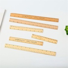 15/20/30cm Wooden Ruler, Flat