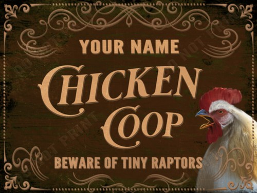 Chicken coop personalized - chicken,