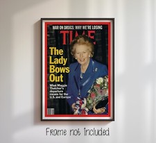 Margaret Thatcher Bows Out Repro - High Quality Poster 