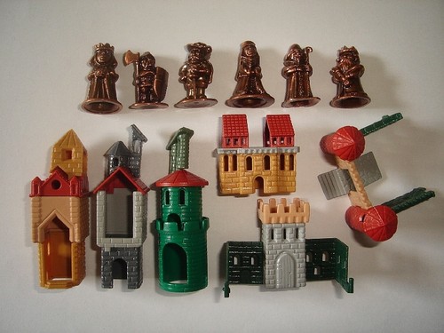 Metal figurines set castle - -,