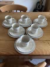 Brick Oven Aunt Rhody set of 6 side plates,  cups and saucers