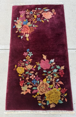 Antique art deco chinese rug - antique,