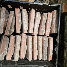 35no Reclaimed Red Quarry Tiles 6" x 6" | Motar needs removing