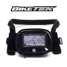 BikeTek Waterproof Motorcycle Motorbike Sat Nav GPS Holder Bag Mount Case Clear